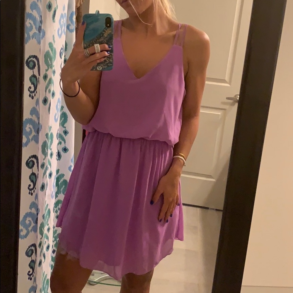 Lavender chiffon dress, Size S